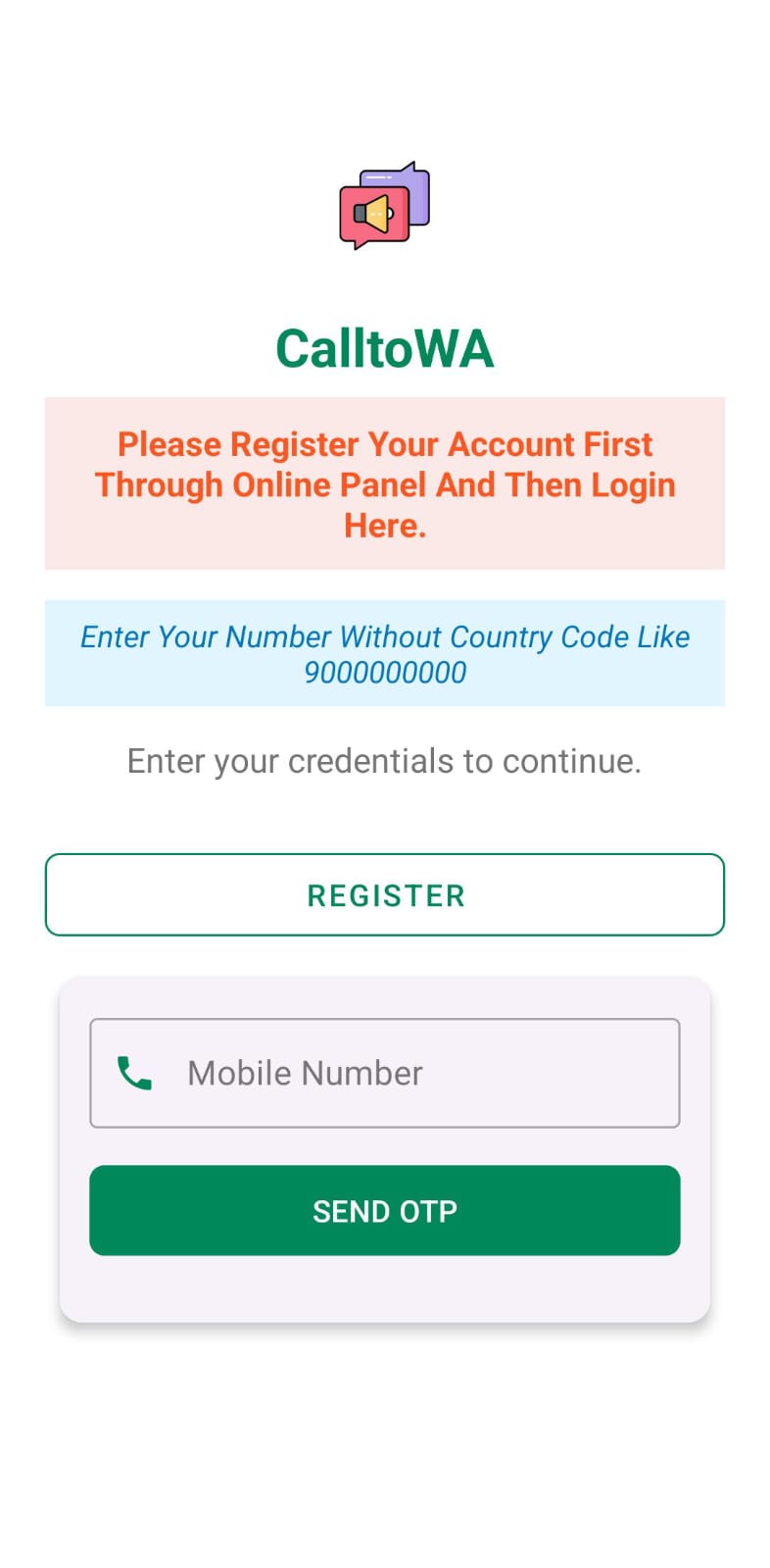 Register on harhsita